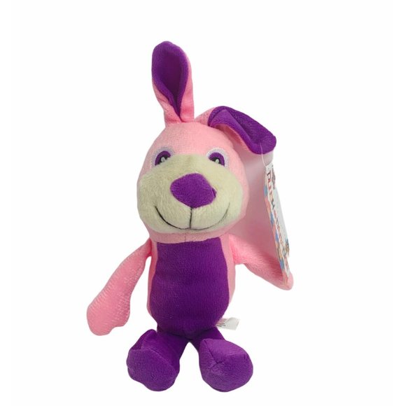 Plush Paradise Easter Bunny Rabbit Spring Stuffed Animal Toy Pink Purple 10" - Picture 1 of 7
